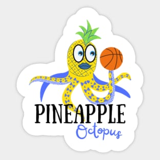 Ball spinner pineapple octopus Sticker